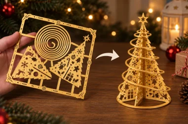 Tarjeta Kit de Árbol de Navidad.
